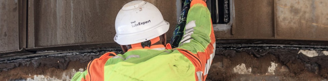 Shell Mining Lube Expert working on Mining industry equipment