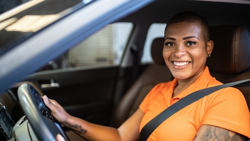 Women in a car