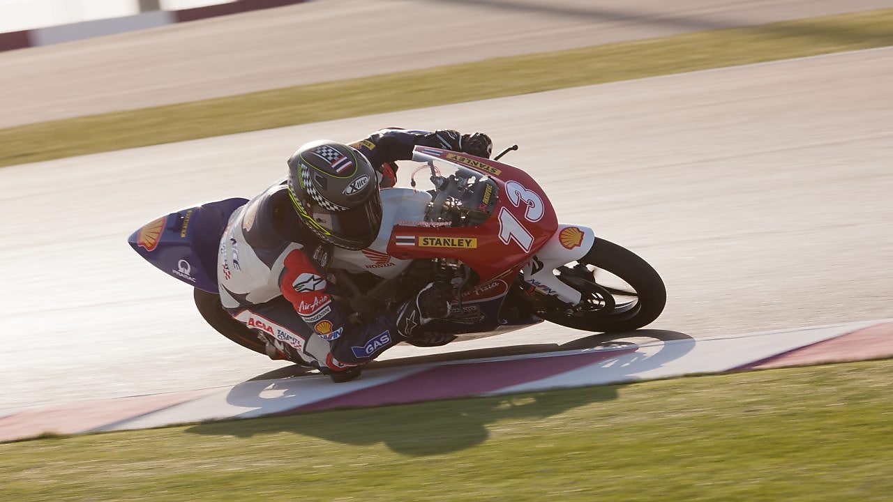 Honda motorcycle rider