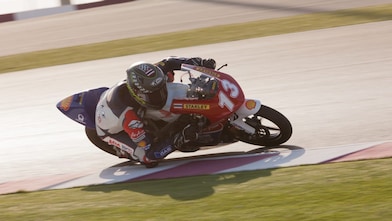 Honda motorcycle rider