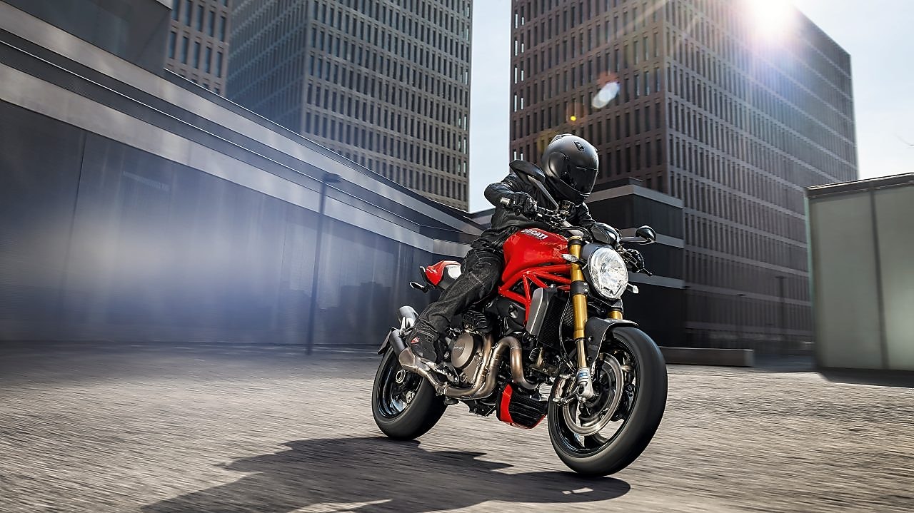 Premium biker riding a bike