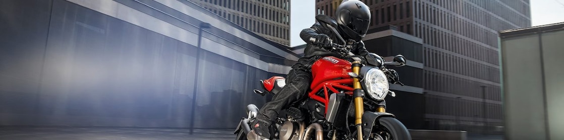 Premium biker riding a bike