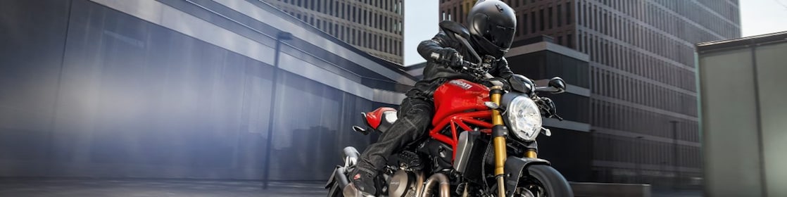 Premium biker riding a bike