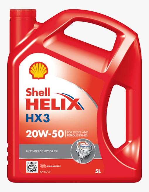 Packshot for Shell Helix HX3 20W-50