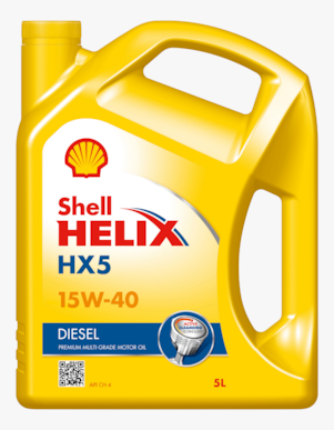Packshot of Shell Helix HX5 Diesel CH4 15W-40