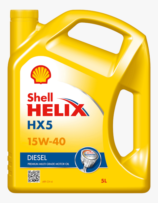 Packshot of Shell Helix HX5 Diesel CH4 15W-40